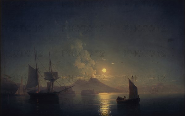 Naples by night, 1850. Artist: Aivazovsky, Ivan Konstantinovich (1817-1900)