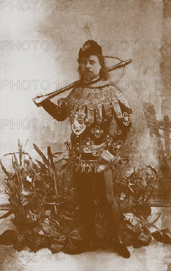 Pavel Gerdt as Prince Siegfried in the Ballet Swan Lake, St. Petersburg, 1895 Artist: Anonymous