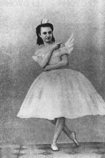 Anna Sobeshchanskaya as Odette in the Ballet Swan Lake, Moscow, 1877 Artist: Anonymous