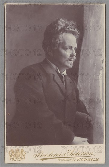 August Strindberg Artist: Photo studio Andersson Bros.