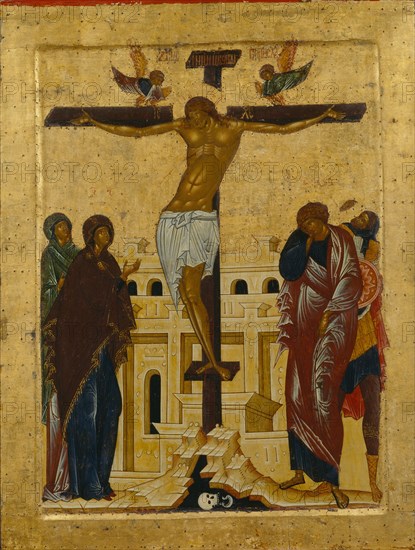 The Crucifixion. Artist: Russian icon