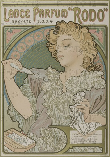 Lance Parfum Rodo. Artist: Mucha, Alfons Marie (1860-1939)