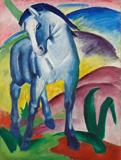 Blue Horse I. Artist: Marc, Franz (1880-1916)