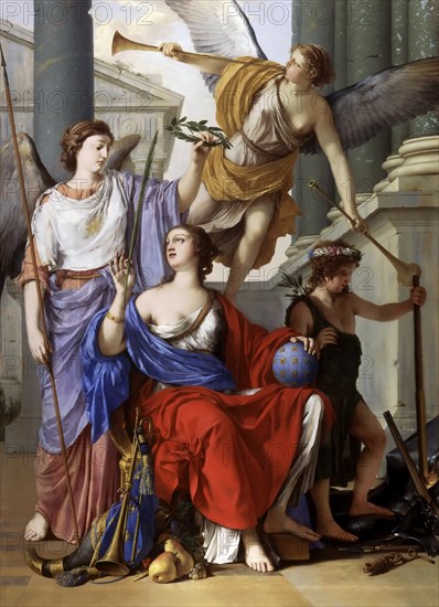 Allegory of the Regency of Anne of Austria. Artist: La Hyre, Laurent, de (1606-1656)