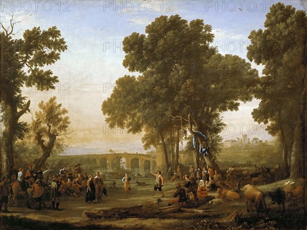 The Village Festival. Artist: Lorrain, Claude (1600-1682)