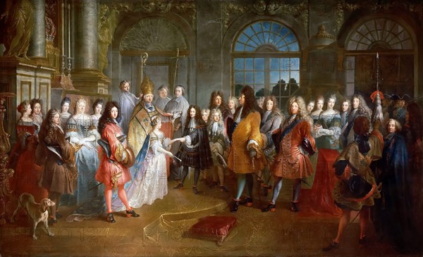 Marriage of Louis of France, Duke of Burgundy, and Marie Adelaide of Savoy, 7 December 1697. Artist: Dieu, Antoine (1662-1727)