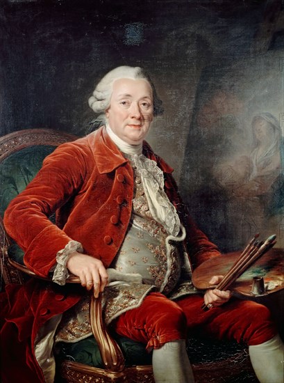 Portrait of Charles-Amédée-Philippe van Loo. Artist: Labille-Guiard, Adélaïde (1749-1803)