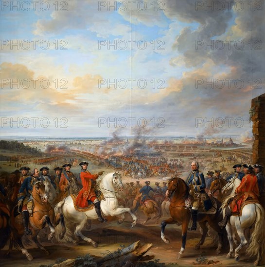 The Battle of Fontenoy, 11 May 1745. Artist: Lenfant (L'Enfant), Pierre (1704-1787)