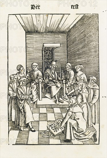 Jewish Oath (From the Laienspiegel, Augsburg). Artist: Tengler, Ulrich (ca 1441-1521)