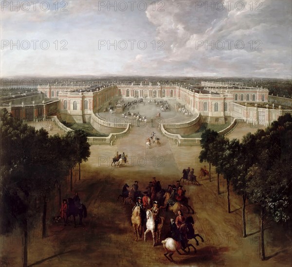 View of the Grand Trianon from the Avenue. Artist: Martin, Pierre-Denis II (1663-1742)