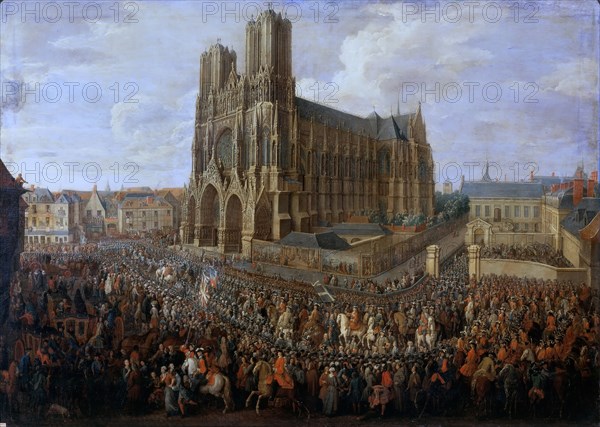 Cavalcade of Louis XV after his coronation, 26 October 1722. Artist: Martin, Pierre-Denis II (1663-1742)