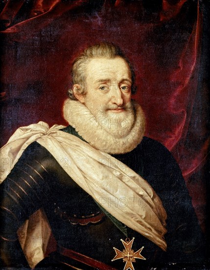 King Henry IV of France. Artist: Pourbus, Frans, the Younger (1569-1622)