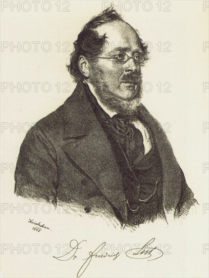 Friedrich List (1789-1846). Artist: Kriehuber, Josef (1800-1876)