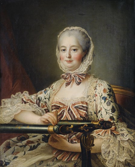 Portrait of the Marquise de Pompadour (1721-1764). Artist: Drouais, François-Hubert (1727-1775)