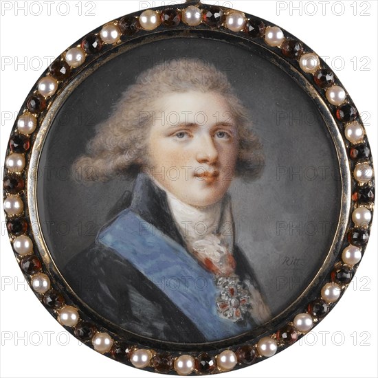 Portrait of Grand Duke Alexander Pavlovich of Russia. Artist: Ritt, Augustin Christian (1765-1799)