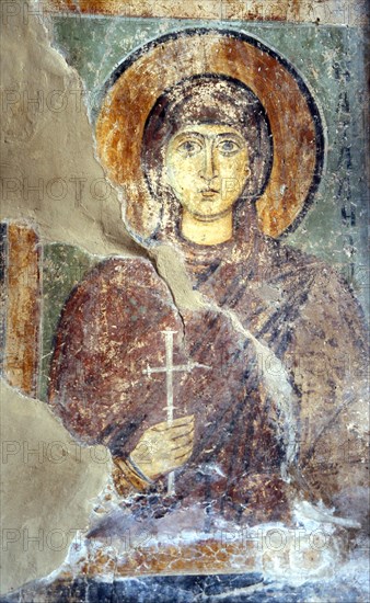 Saint Natalia. Artist: Ancient Russian frescos