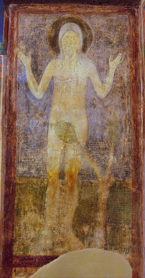 Saint Onuphrius. Artist: Ancient Russian frescos