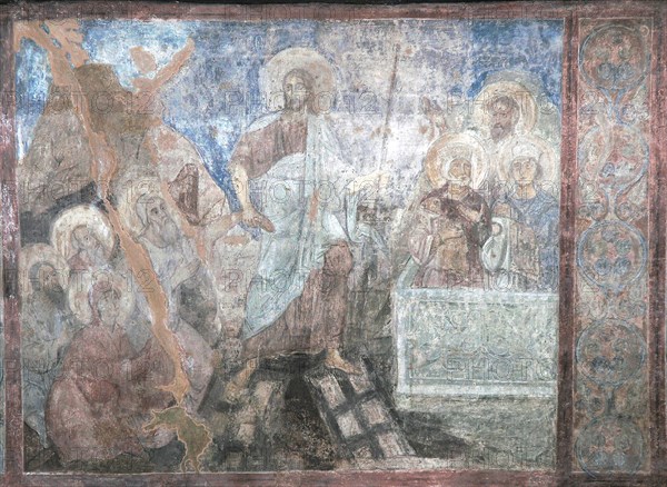 The Descent into Hell. Artist: Ancient Russian frescos