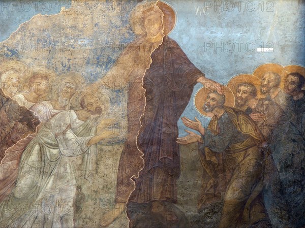 The Pentecost. Artist: Ancient Russian frescos