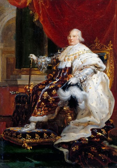 Portrait of Louis XVIII (1755-1824). Artist: Gérard, François Pascal Simon (1770-1837)