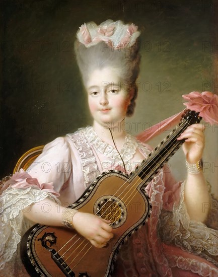 Marie Clotilde of France (1759-1802), Queen of Sardinia. Artist: Drouais, François-Hubert (1727-1775)