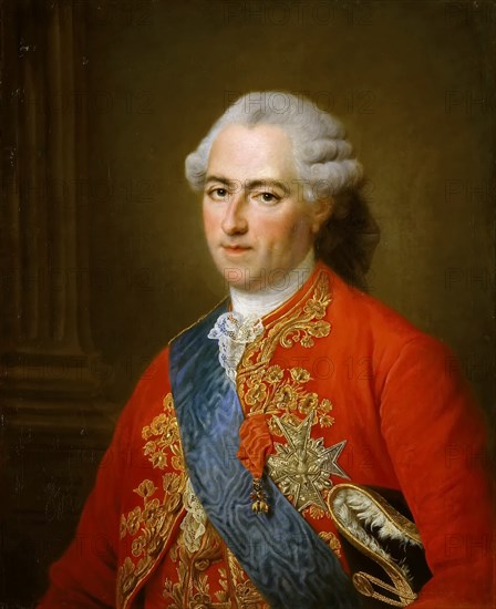 Portrait of the King Louis XV (1710-1774). Artist: Drouais, François-Hubert (1727-1775)