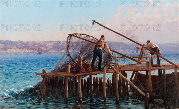 Fishermen. Artist: Zonaro, Fausto (1854-1929)