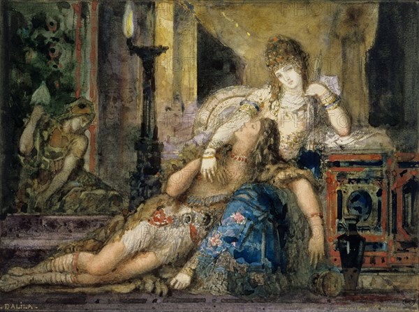 Samson and Delilah. Artist: Moreau, Gustave (1826-1898)