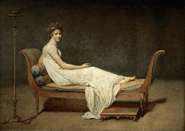 Madame Récamier, née Julie Bernard (1777-1849). Artist: David, Jacques Louis (1748-1825)