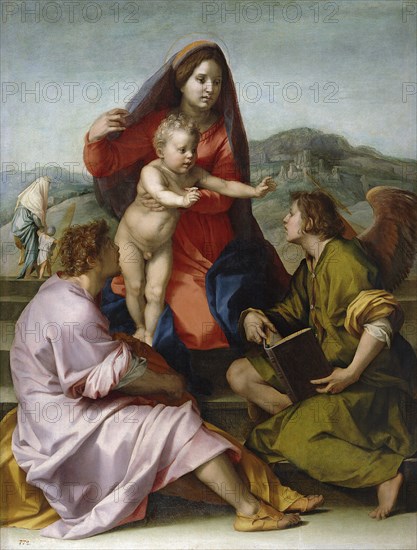 Madonna and Child with Saint Matthew and the Angel. Artist: Andrea del Sarto (1486-1531)