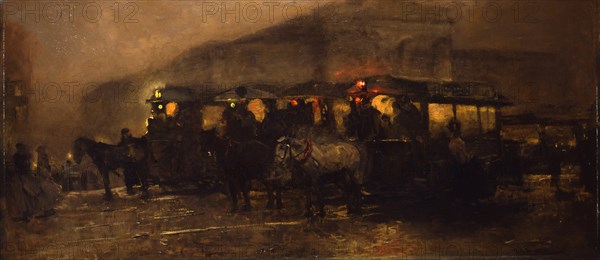 Evening at Square. Artist: Breitner, George Hendrik (1857-1923)