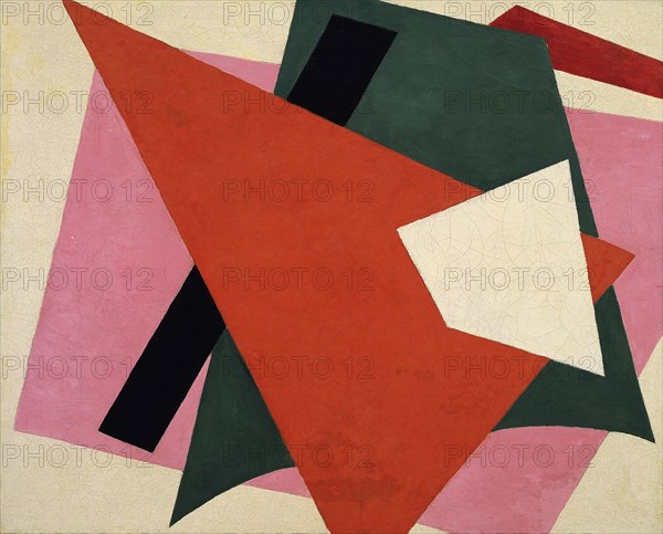 Architectonic Painting. Artist: Popova, Lyubov Sergeyevna (1889-1924)