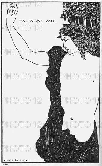 Ave atque vale (Hail and Farewell). Artist: Beardsley, Aubrey (1872?1898)