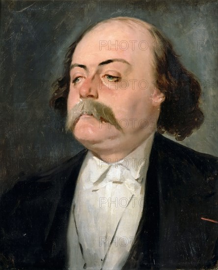 Portrait of Gustave Flaubert (1821-1880). Artist: Giraud, Pierre François Eugène (1806-1881)