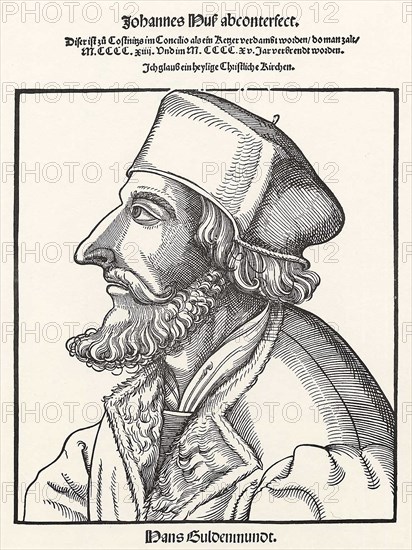 John Hus. Artist: Schoen, Erhard (1491-1592)