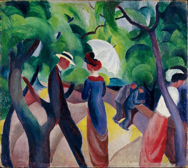 Promenade. Artist: Macke, August (1887-1914)