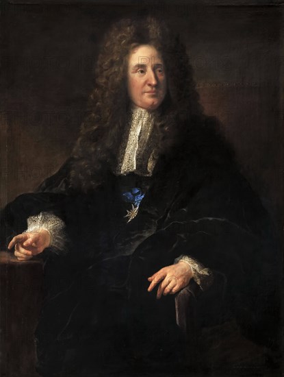 Portrait of Jules Hardouin-Mansart (1646-1701). Artist: Troy, François, de (1645-1730)