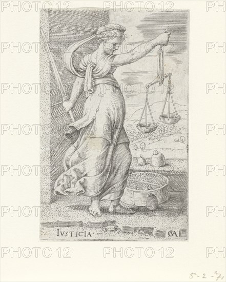 Justitia (Justice). Artist: Massys, Cornelis (1510-1556)