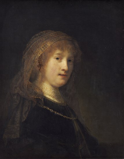 Portrait of Saskia van Uylenburgh. Artist: Rembrandt van Rhijn (1606-1669)