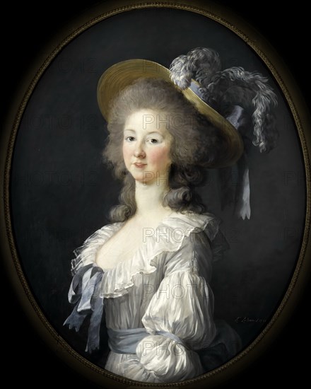 Portrait of Marie Louise of Savoy (1749-1792), Princess of Lamballe. Artist: Vigée-Lebrun, Marie Louise Elisabeth (1755-1842)