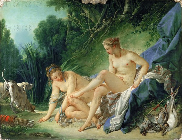 Diana after the Bath. Artist: Boucher, François (1703-1770)