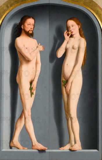 Adam and Eve (Sedano Family Triptych, exterior panels). Artist: David, Gerard (ca. 1460-1523)