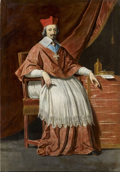 Cardinal de Richelieu. Artist: Champaigne, Philippe, de (1602-1674)