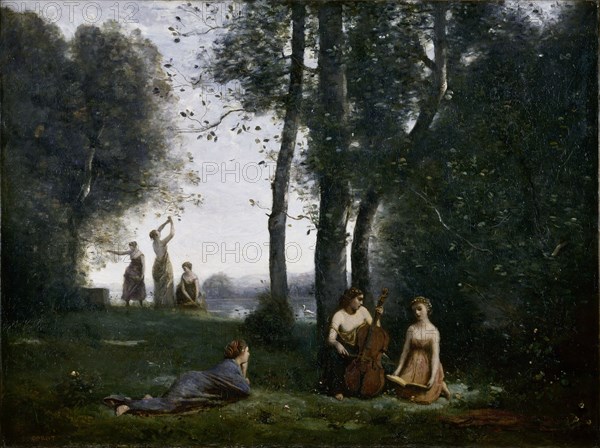 Le Concert Champêtre (Woodland Music-makers). Artist: Corot, Jean-Baptiste Camille (1796-1875)