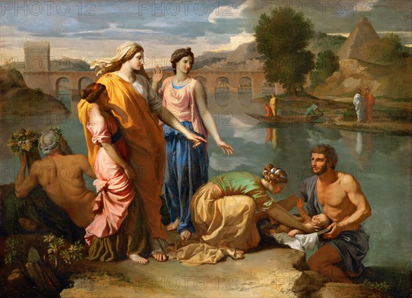 Moses Saved from the Water. Artist: Poussin, Nicolas (1594-1665)