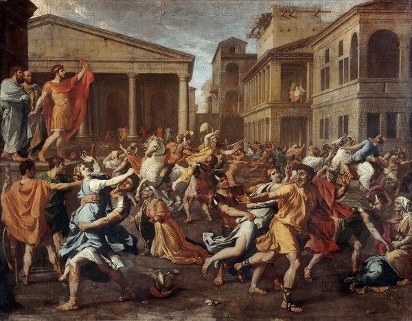 The Rape of the Sabine women. Artist: Poussin, Nicolas (1594-1665)