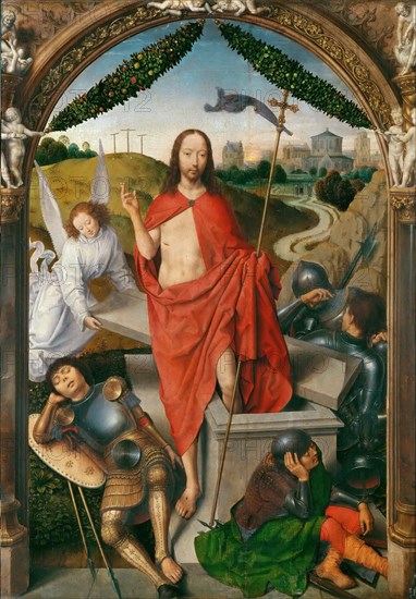 Triptych of The Resurrection (Central panel). Artist: Memling, Hans (1433/40-1494)