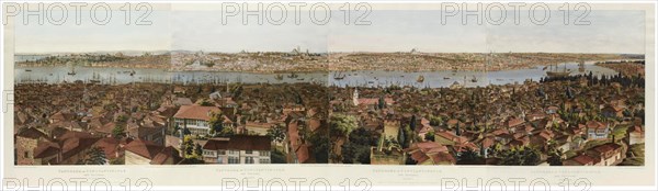 Panorama of Constantinople. Artist: Barker, Henry Aston (1774-1856)