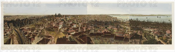 Panorama of Constantinople. Artist: Barker, Henry Aston (1774-1856)