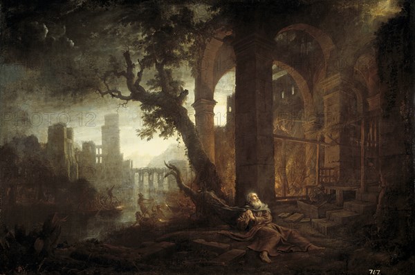 Landscape with the Temptation of Saint Anthony. Artist: Lorrain, Claude (1600-1682)